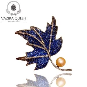 VQ Leaf Brooch